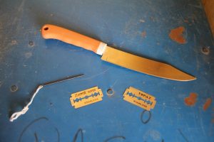 Knives, razor bales and a sewing needle