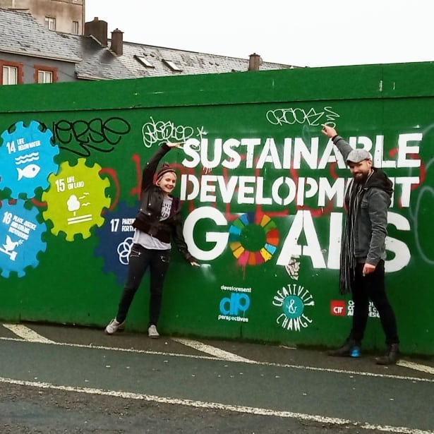 SDGs street art Cork