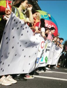 Youth climate activists in Dublin, September 2019. Photo: Ciara Regan.