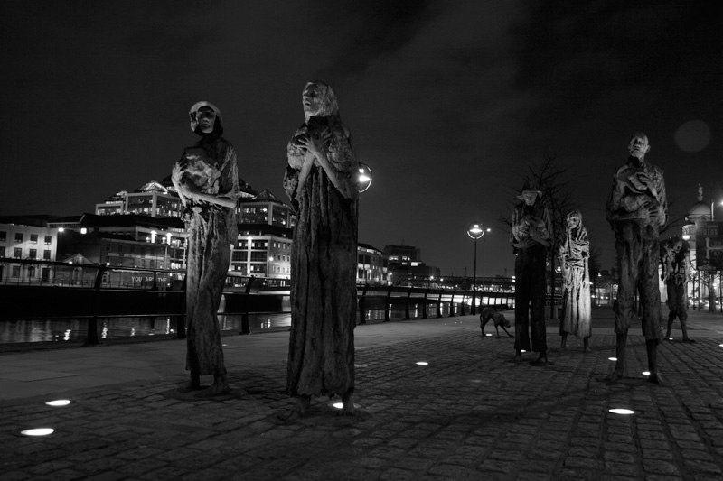 The Famine Memorial in Dublin, Ireland. Photo by Eddie Wong's photo via Flickr CC BY-NC-ND 2.0 licence