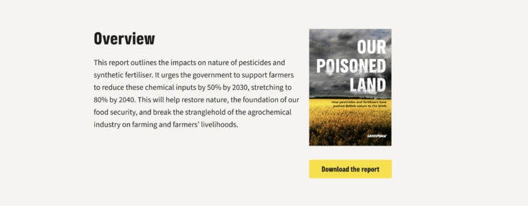 Our Poisoned Land, Greenpeace UK