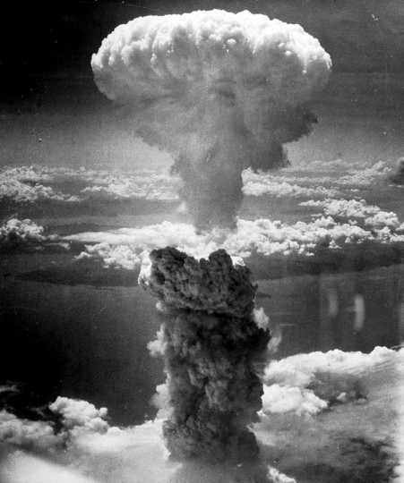 Photo: Atomic bombing of Nagasaki (August 9, 1945) by Charles Levy. Public Domain (via Wikimedia).