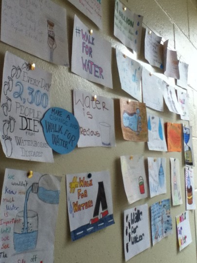 Photo: activity wall in St. Mary's Killester (March 26th, 2015) by Aidlink.