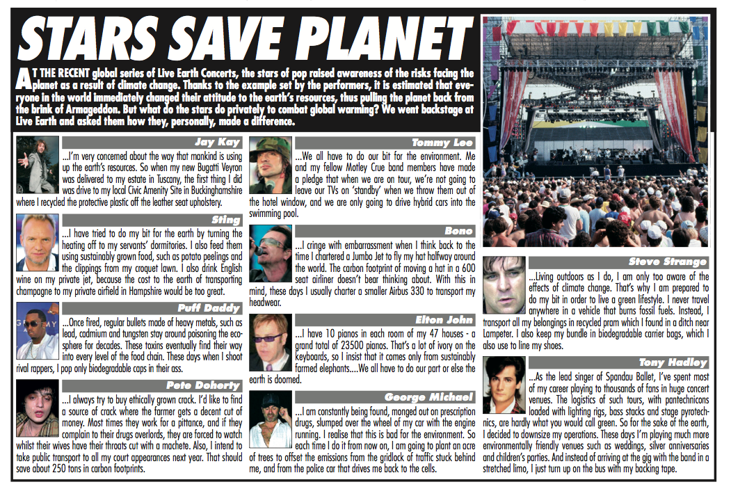 Stars save planet