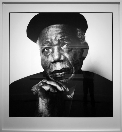 Photo: by  Cliff, Flickr (2009) taken of a Chinua Achebe print by Steve Pyke (2008)